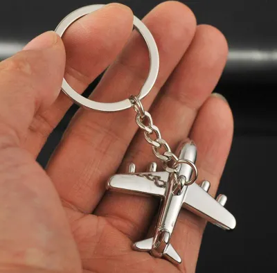 Produktbild von Schlüsselanhänger, kreativer, stabiler Zivilflugzeug-Anhänger, Mini-Schlüsselanhänger als Geschenk