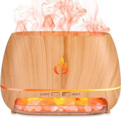 Produktbild von Ultraschall Aroma Diffuser 250 ml Flammeneffekt, 7 LED Farben, wasserlos automatische Abschaltung, leiser Betrieb für Raumduft & Befeuchtung