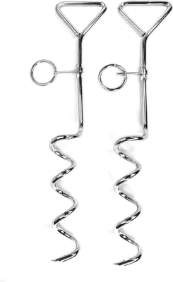 Produktbild von 2er Set Spiralheringe Erdanker Bodenanker Hering Anbindepflock