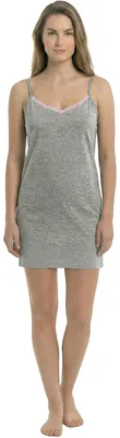 Immagine prodotto di Camicia da notte estiva da donna Kisses&Love, 100% cotone, con spalline sottili KL45300