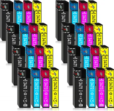 Produktbild von 32er Pack Druckerpatronen 34 34XL kompatibel mit Epson WF-3720