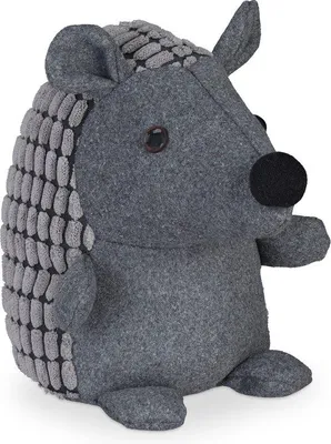 Produktbild von Famanu Türstopper Egel - 20 cm - Stoff - Dunkelgrau