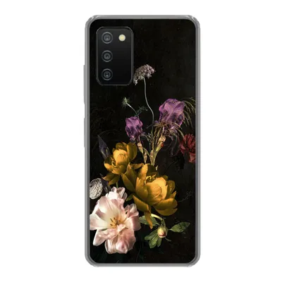 Produktbild von MuchoWow® Handyhülle Schutzhülle Hülle für Samsung Galaxy A03s Blumen - Muster - Pflanzen Silikon Softcase Handy Hülle - Schutz
