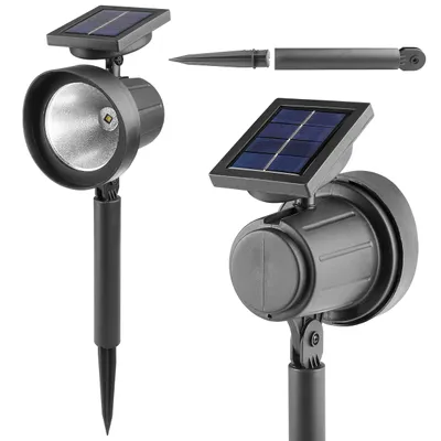 Produktbild von MasterLED Solar Gartenleuchte LED – 6500K Kaltweiß – 42 cm IP44 – Erdspieß Außenlampe – Dämmerungssensor