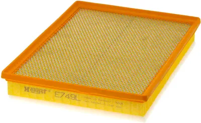 Produktbild von Luftfilter HENGST FILTER E749L für OPEL Movano Kastenwagen (X70) Filtereinsatz