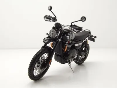 Produktbild von Triumph Scrambler 1200 schwarz James Bond 007 Modellmotorrad 1:12 Corgi
