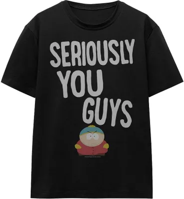 Image de South Park - "I'm Seriously" T-shirt Homme/Femme Unie TV15976 (S) (Noir)