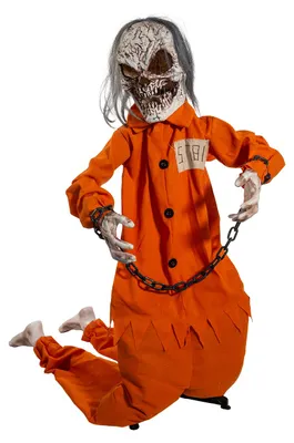 Produktbild von Gefangener in Fesseln mit Bewegung, Licht und Sound als Animatronic 168cm, KI-generiertes Bild
