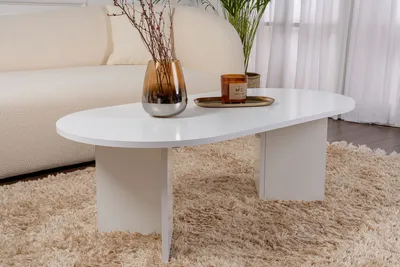 Produktbild von Skye Decor, Sable - White, Couchtische, Weiß, 119 x 40 x 60 cm