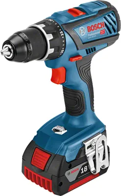 Obrázek produktu pro Bosch GSR 18V-28 Professional, Elektrický šroubovák, Rukojeť pistole, Černá, Modrá, Hák na zavěšení, 1900 ot/min, 500 ot/min
