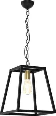 Obrázok produktu pre Luminex | Závesné svietidlo - 30 cm - čierno-zlaté - nastaviteľná výška - štýl Loft - krytie IP20 - závesné svietidlo