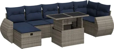 Zdjęcie produktu dla VidaXL 3327911, Granatowy (marynarski), Żywica, Stal, 550 mm, 620 mm, 690 mm