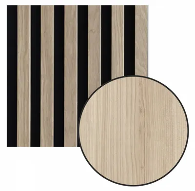 Zdjęcie produktu dla Lamele na filcu 120x30 Ścienne Panele Akustyczne Dąb Naturalny Riva 6L