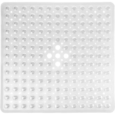 Obrázek produktu pro Protiskuzová podložka do sprchy s přísavkami, rozměry 53 x 53 cm, průhledná