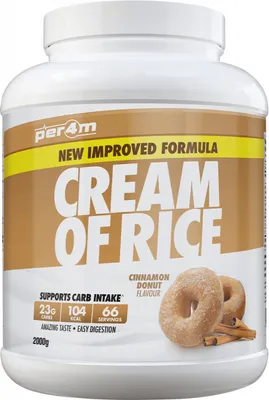 Produktbild von Per4m Cream of Rice (2000g) Cinnamon Donut - Funktionelle Lebensmittel - Superfoods