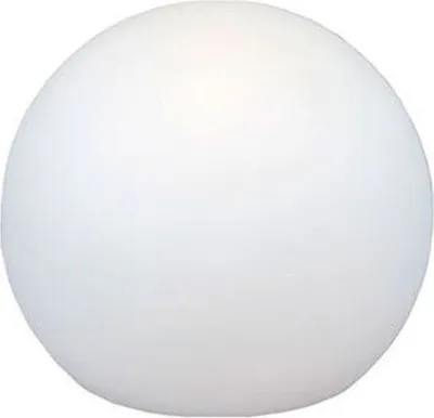 Produktbild von Gartenleuchte mit Kabel Stecker Weiß IP65 inkl. E27 LED 6500 K Ø 50 cm runde Wegeleuchte Terrasse Kugellampe Garten außen Lampe