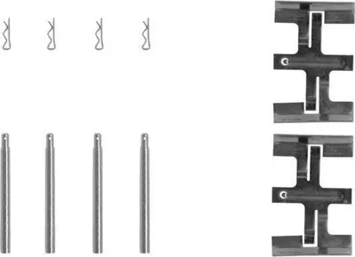 Image de Kit d'accessoires pour plaquettes de frein à disque A.B.S. adapté notamment à la BMW Série 3