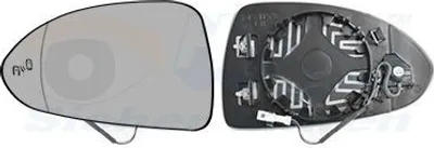 Produktbild von VAN WEZEL Spiegelglas Außenspiegel Links für OPEL Corsa E Schrägheck (X15) Asphärisch Beheizbar Vorbereitet für Toter-Winkel-Warner 3804835