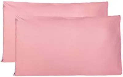 Produktbild von PromoHome® Set von 2 Kissenbezügen 100% Baumwolle 50x80 cm Rosa – Hypoallergen, Atmungsaktiv