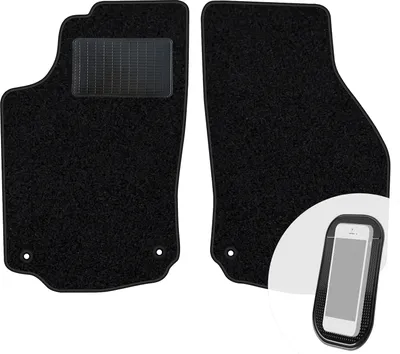 Produktbild von moto-MOLTICO Vorne Fußmatten Auto Velours Autoteppiche Schwarz Automatten Set 2-teilig passend für Opel Combo C 2001–2011