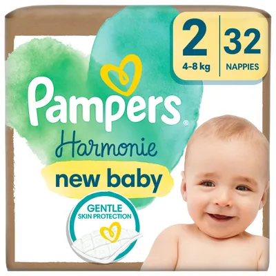 Productafbeelding van Pampers Harmonie luiers, maat 2, 32 stuks (4-8 kg)