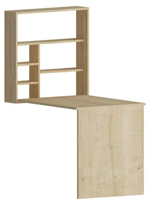 Produktbild von Veglio - Schreibtisch, 59x90x74h cm Braun, 5 Regalböden