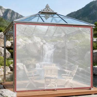 Productafbeelding van Transparant Waterdicht Zeil 2,5 x 2,5 m