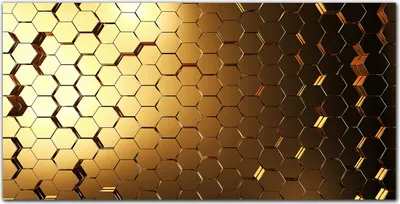Produktbild von Coloray Bild aus Acryl 140 cm x 70 cm - Bild auf Acrylglas Gehärtetes Acryl Wohnzimmer Dekoration Wanddekoration Küche - Hexagon