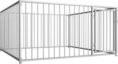 Image de Chenil d'extérieur pour chiens 200 x 200 x 100 cm