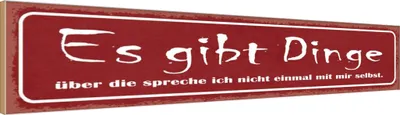Produktbild von vianmo Holzschild 10x46 cm es gibt Dinge über die spreche Dekoration