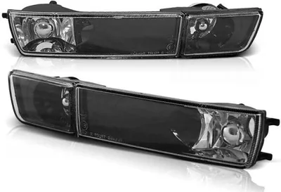Produktbild von Klarglas Frontblinker / Nebelscheinwerfer für VW Golf 3 91-97 / Vento 92-98 schwarz