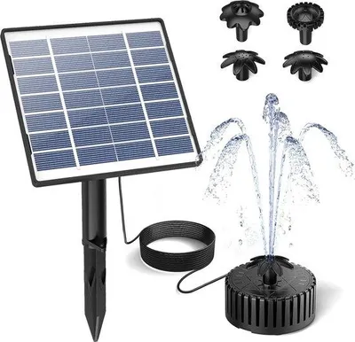 Produktbild von Famanu Solarbrunnen mit 15 W Glasplatte - für den Außenbereich