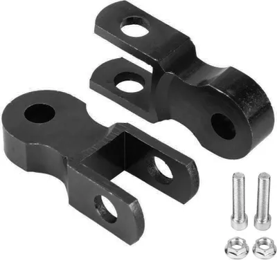 Produktbild von 2 Stück 5 cm hintere Stoßdämpfer für Motorräder - Zubehör - Stoßdämpfer - Erhöhung für Chassis mit Schrauben - Motorradteile