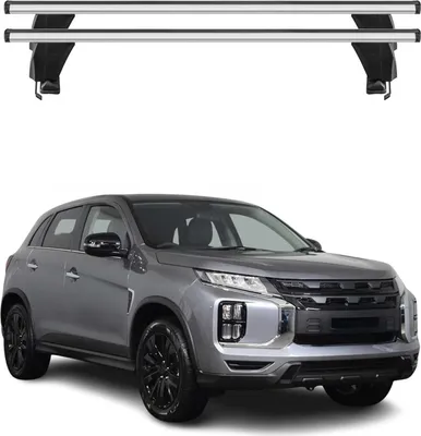 Produktbild von Menabo Dachträger Grundträger für Mitsubishi ASX mk2 2023-2025 Alu Grau 2tlg