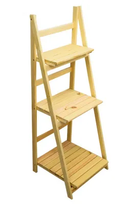 Obrázok produktu pre Drevený policový regál prírodný