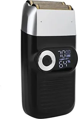 Produktbild von Elektrischer Rasierer für Männer, Tragbarer Wiederaufladbarer USB Aufladbarer Folienrasierer Kahlkopf Trimmer Bart LCD Schnurgebundener Rasierer,