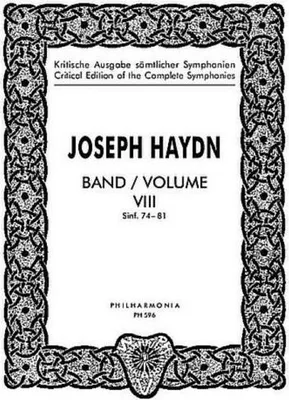 Produktbild von Kritische Ausgabe sämtlicherSinfonien Band 8 (Nr.74-81)