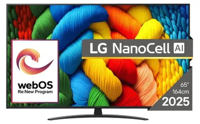 Produktbild von LG NanoCell AI 65NANO81A3A Fernseher 165 1 cm (65 ) 4K Ultra HD Smart-TV WLAN Schwarz