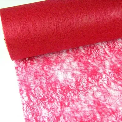 Produktbild von 10m Vlies Tischband 48cm Tischläufer Hochzeit Party Taufe Tischdeko Stoff, Farbe:bordeaux