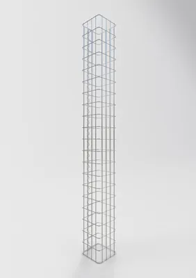 Produktbild von Gabionensäule eckig 22  cm x 22  cm, 200 cm Höhe, MW 5 cm x 10 cm