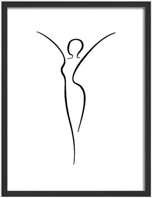 Immagine prodotto di Walther Silhouette cornice in legno 40x50 cm NERO NW050B