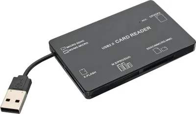 Produktbild von InLine® Card Reader, USB 2.0, all in 1, Pocketversion, schwarz