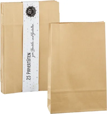 Produktbild von Papiertüte DIY 25er Pack 27cm x 17cm