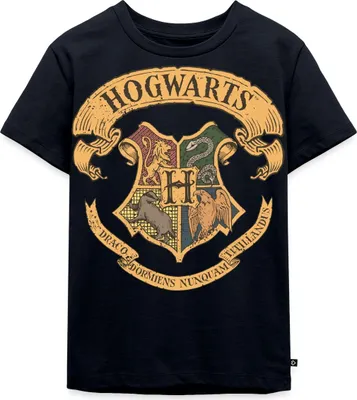 Produktbild von Spreadshirt Harry Potter Hogwarts Wappen Kinder Premium T-Shirt, 110/116 (4 Jahre), Navy