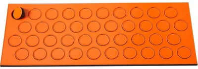 Produktbild von Magnetische Symbole Kreis 9mm VE=40 Stück orange
