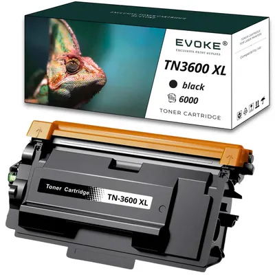 Produktbild von Evoke Tonerpatrone für Brother-Drucker TN3600 XL schwarz, 6.000 Seiten, TN-3600, kompatibel mit HL-L5210DW, HL-L6210DW, MFC-L5710DW, DCP-L5510DW