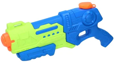 Produktbild von Scatch Wasserpistole mit Pumpe - Großer Tank: 900ml - 39x6x19cm - Blau/ Grün