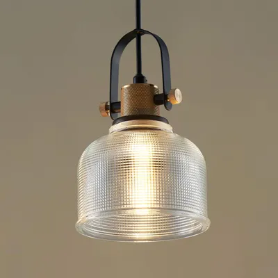 Produktbild von KOSILUM - Hängeleuchte, Metall und Glas - Transparent und schwarz - Vela