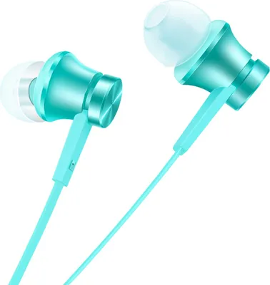 Produktbild von Original Headset für Xiaomi Mi 9T Pro HSEJ02JY in türkis Kopfhörer Ohrhörer in-ear earphone Head-Set 3,5mm Stecker + gratis Emiro® Reinigungspad