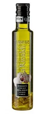 Zdjęcie produktu dla Oliwa z oliwek Extra Virgin z czosnkiem - Aromatisiertes Würzöl - Knoblauchöl - 250 ml